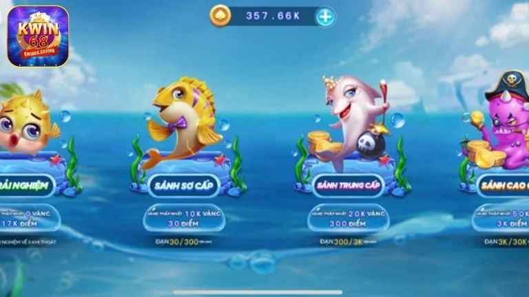 Điểm danh 4 sảnh chơi có mặt tại Đại Náo Thiên Cung KWIN68