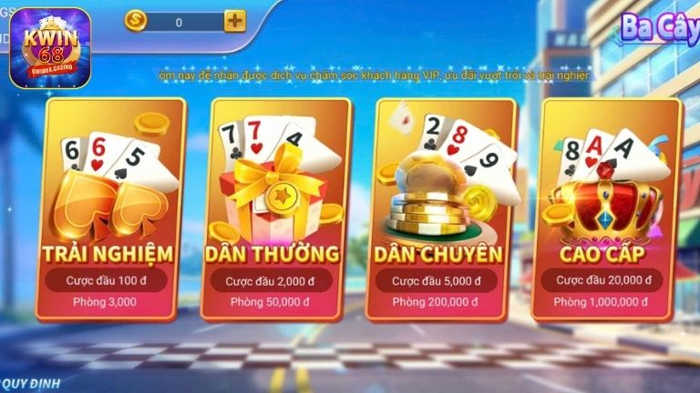 Giới thiệu trò chơi ba cây KWIN68 là gì?