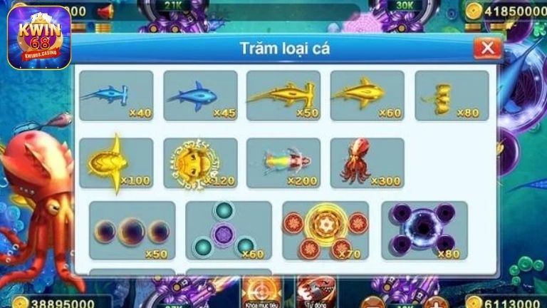 Hướng dẫn tân binh tham gia chơi bắn cá Đại Náo Thiên Cung KWIN68